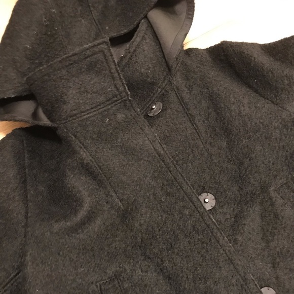 Vince Camuto Black Wool Coat - Picture 8 of 8